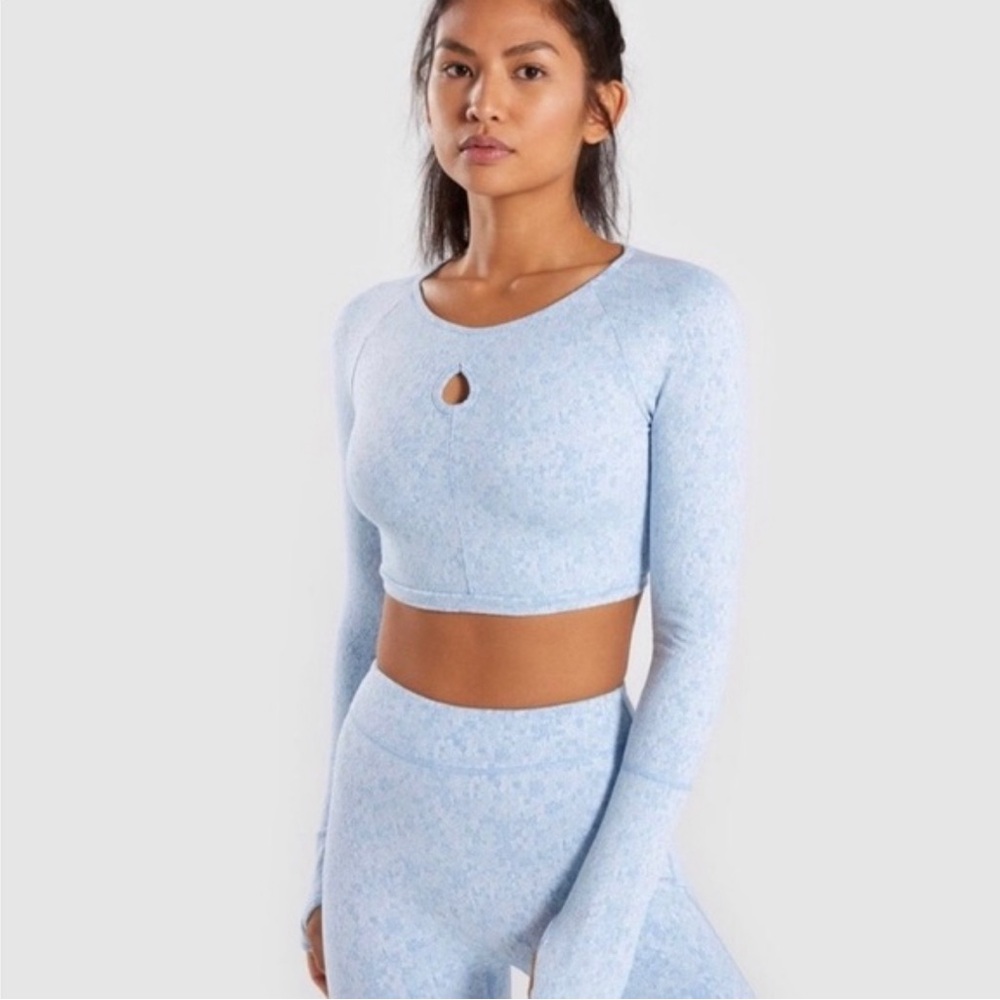 Gymshark Fleur Long Sleeve Crop Top